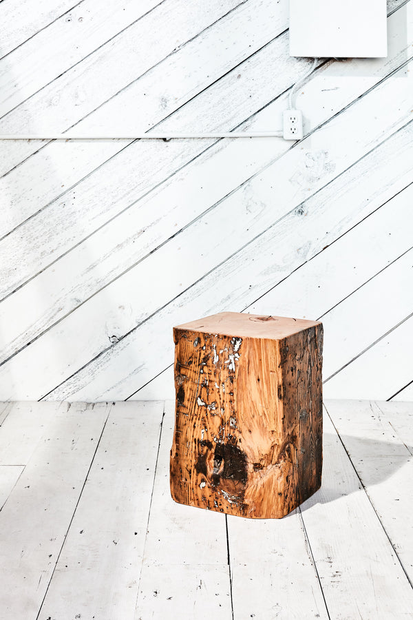 reclaimed wood stool