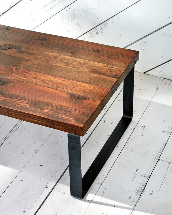 contemporary industrial coffee table