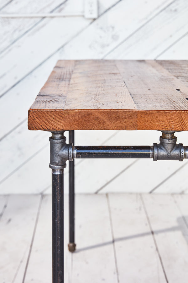 cast iron pipe desk base