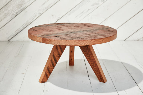 tri-leg wood coffee table