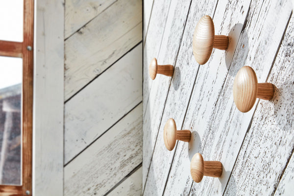 solid wood wall hooks