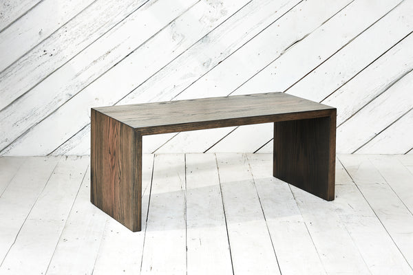 wood waterfall coffee table